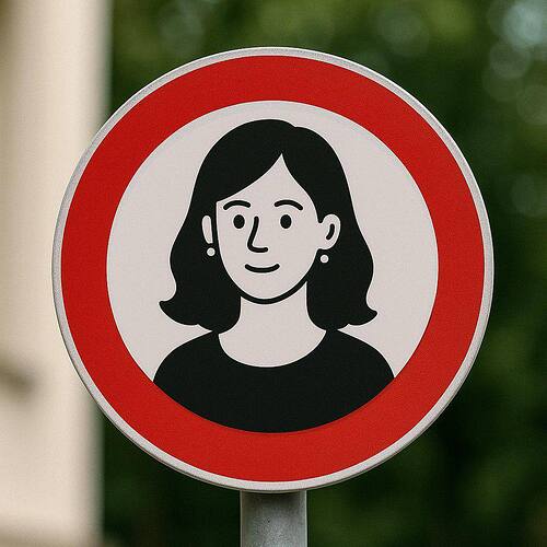 дорожный знак женщина