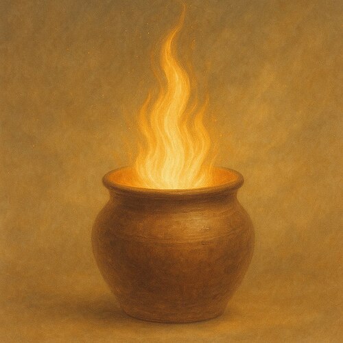 горшок с огнем